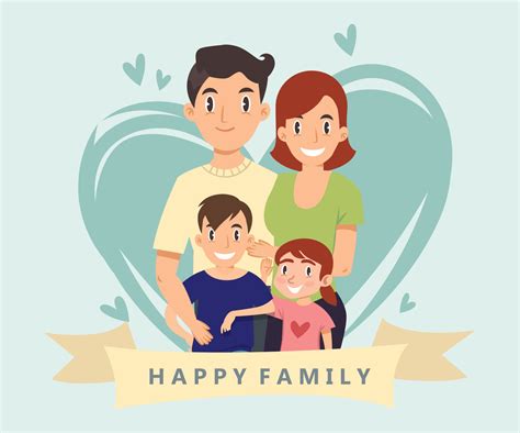 lovely family cartoon images.